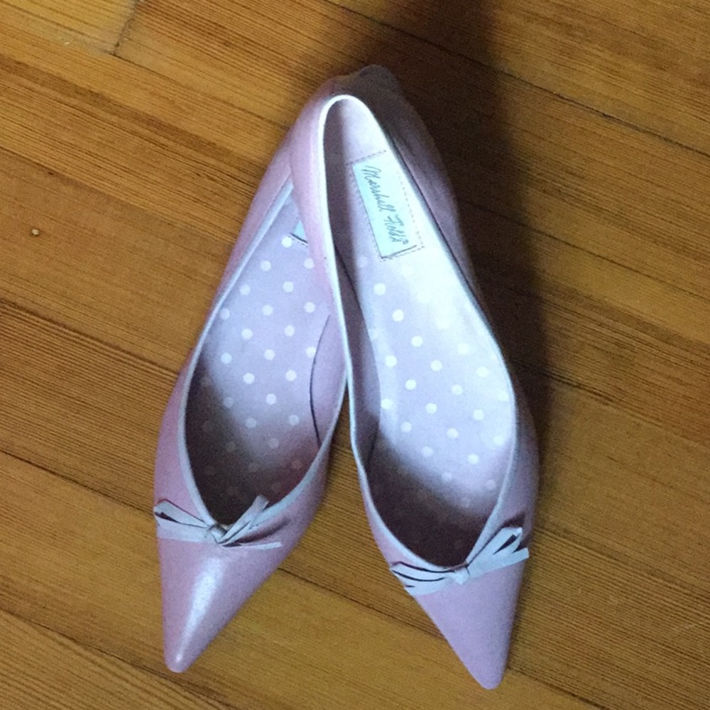 Rose/pink ballerinas - never used. 7.5